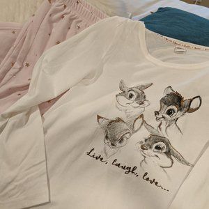 Disney Bambi and Friends Women's Pajama Set (2-pc pajama set - pants and shirt)